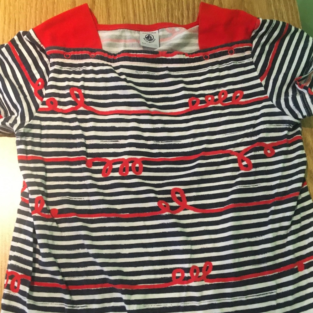 Black,White&Red Striped Shirt !